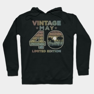 41th Birthday Gift Vintage May 1979 Forty Years Old Hoodie